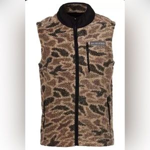 BURLEBO Men’s Rocky Mountain Sherpa Full-Zip Vest